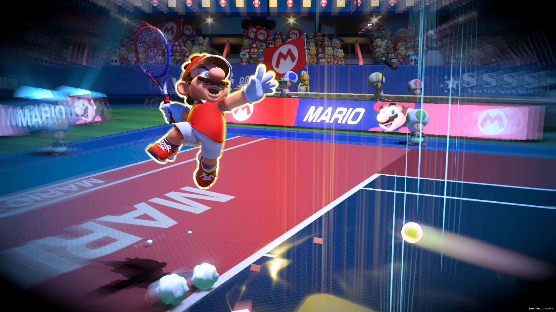 Mario prepairing for a Zone Shot